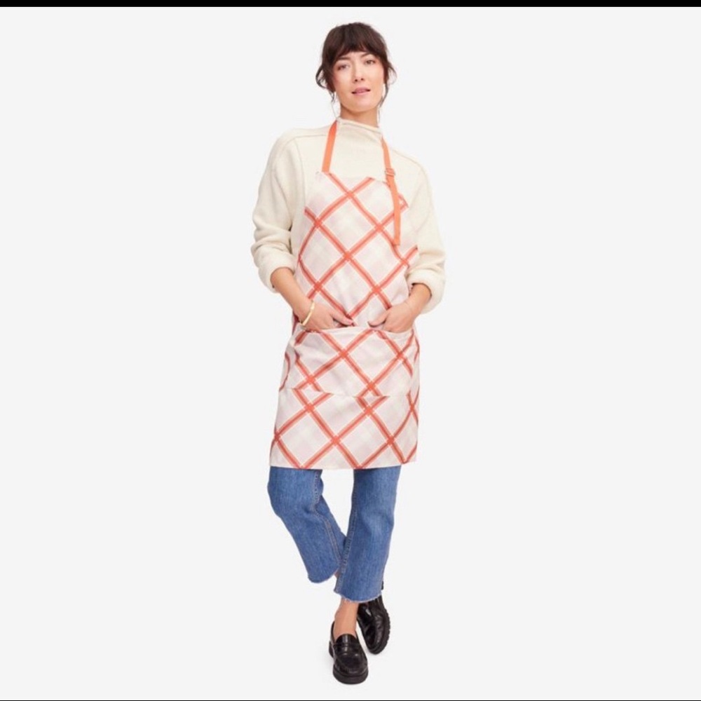 Craig Conover NWT Sewing Down South Cooking Apron in Perfectly Plaid 27" x 31"
